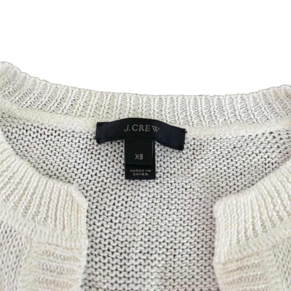J Crew LS White Light Sweater Women's Top, Size XS - Picture 3 of 6